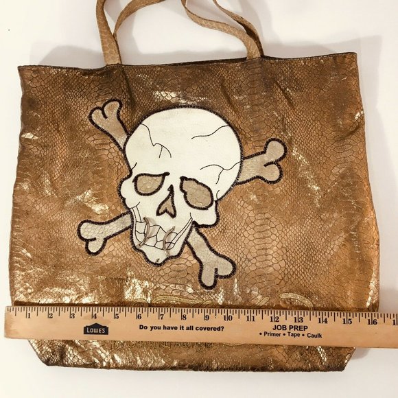Gold Skull Tote Bag - Picture 8 of 10